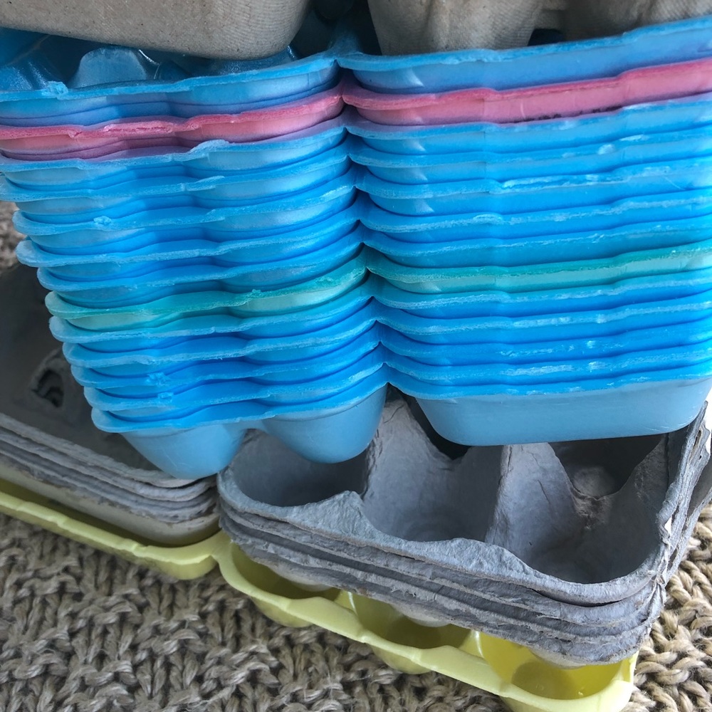 Egg cartons. Holds 486 eggs total